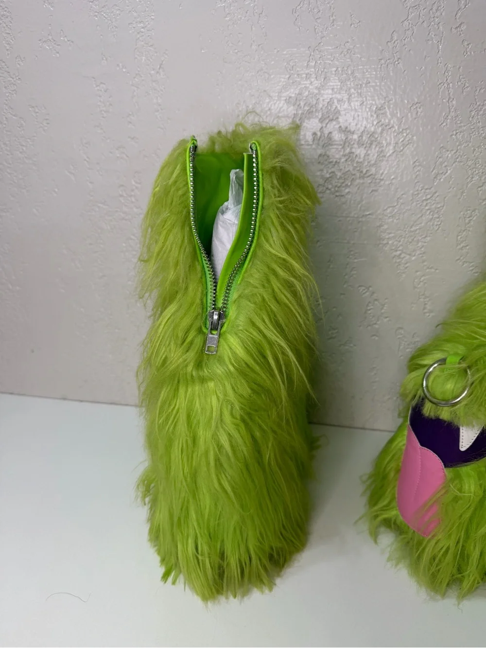Trickz N’ Treatz Kooky Monster Platform Boots — GREEN